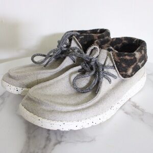 Hey Dude Britt Black Cheetah Slip-Ons